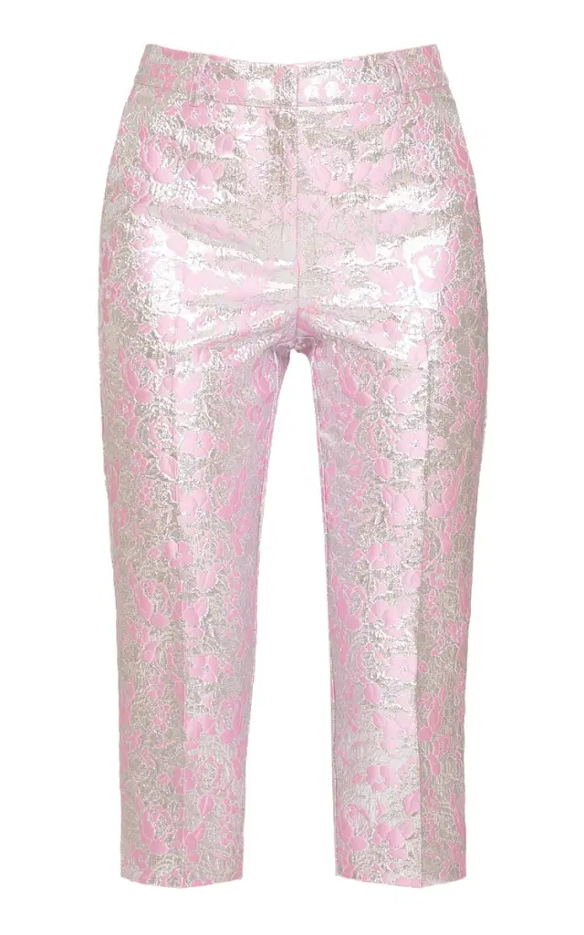 Jacquard Tailored Capri Pants