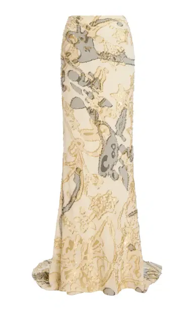 Wiederhoeft Gallery Bias-Cut Fil Coupé Skirt | Thumbnail 1 Wiederhoeft Gallery Bias-Cut Fil Coupé Skirt | Thumbnail 1