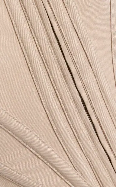 Wiederhoeft Zip-Front Venus Corset In Moire  | Thumbnail 4