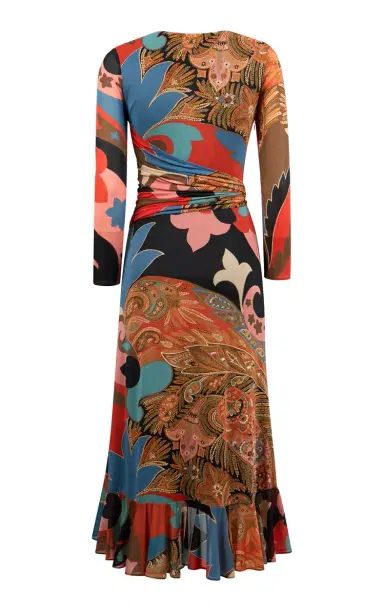 Etro Wrapped Jersey Midi Dress | Thumbnail 3