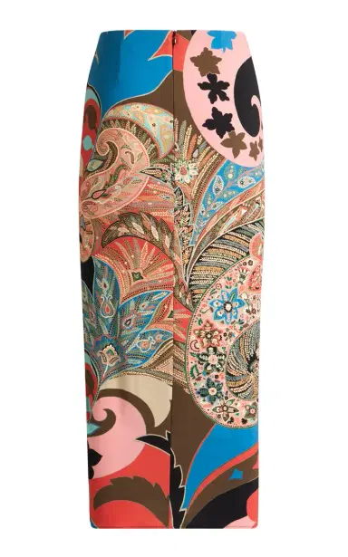 Etro Printed Jersey Sarong Midi Skirt | Thumbnail 2 Etro Printed Jersey Sarong Midi Skirt | Thumbnail 2