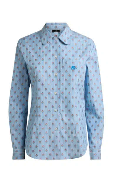 Etro Fitted Cotton Shirt | Thumbnail 1