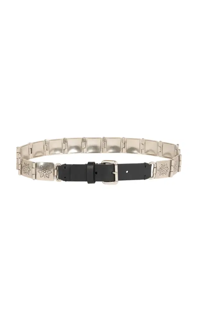 Etro Metal and Leather Belt
