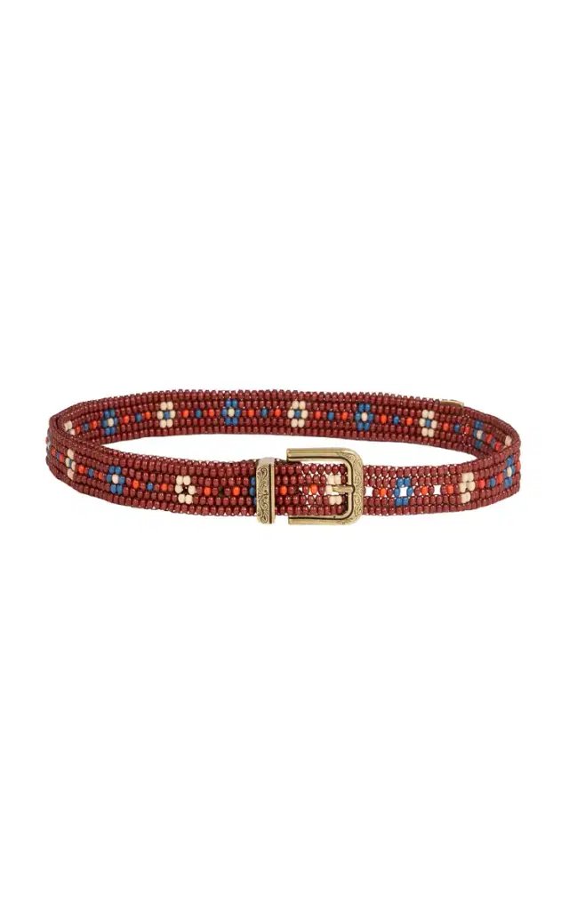 Embroidered Beaded Belt