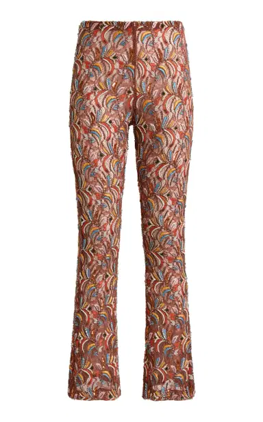 Etro Embroidered Lace Straight-Leg Pants | Thumbnail 1