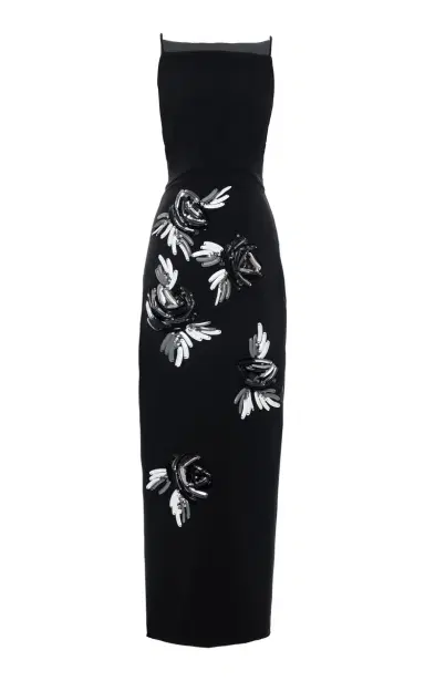 DES_PHEMMES Floral Bead-Embellished Maxi Dress | Thumbnail 12