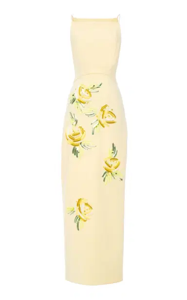 DES_PHEMMES Floral Bead-Embellished Maxi Dress | Thumbnail 13