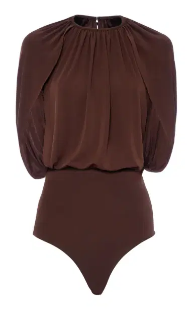 DES_PHEMMES Cape-Sleeve Bodysuit | Thumbnail 1