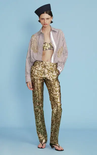 DES_PHEMMES Jacquard Straight-Leg Tailored Suit Pant | Thumbnail 2 DES_PHEMMES Jacquard Straight-Leg Tailored Suit Pant | Thumbnail 2