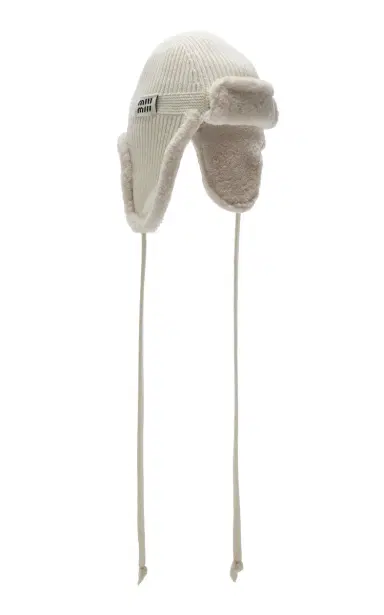 Miu Miu Shearling-Lined Cashmere-Wool Hat | Thumbnail 3 Miu Miu Shearling-Lined Cashmere-Wool Hat | Thumbnail 3