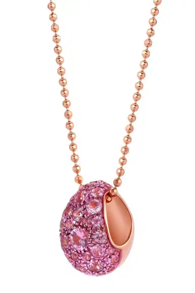 GRAZIELA Pink Sapphire Bahia Pendant Necklace | Thumbnail 5