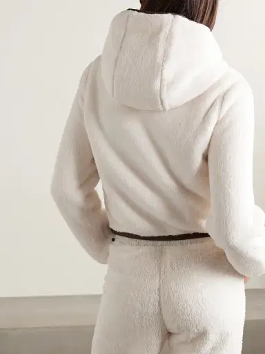 Moncler Grenoble Hooded Quilted Fleece Down Jacket | Thumbnail 3
