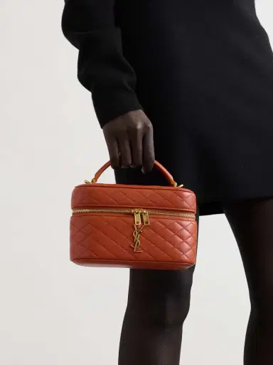 Saint Laurent Gaby Vanity Mini Quilted Leather Shoulder Bag | Thumbnail 2