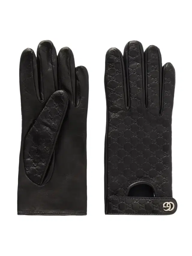 Debossed Leather Gloves