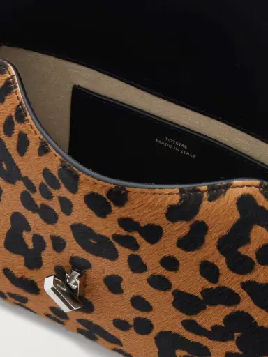TOTEME T-lock Mini Leopard-print Calf Hair Clutch | Thumbnail 5 TOTEME T-lock Mini Leopard-print Calf Hair Clutch | Thumbnail 5