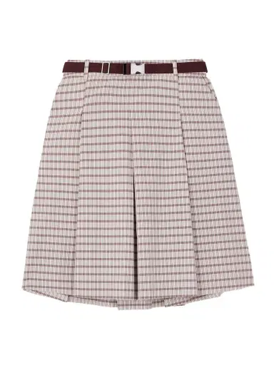 Tory Sport Belted Pleated Checked Twill Midi Skirt | Thumbnail 1 Tory Sport Belted Pleated Checked Twill Midi Skirt | Thumbnail 1