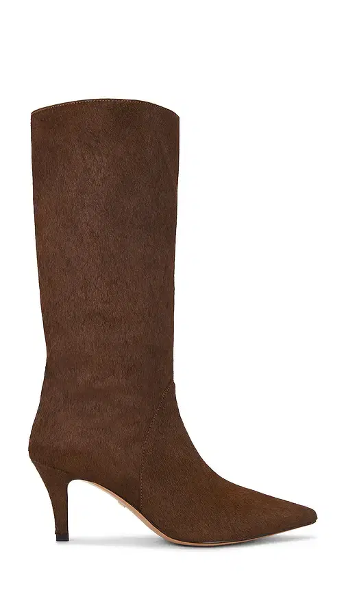 Pony Hair Mid Calf Boot
