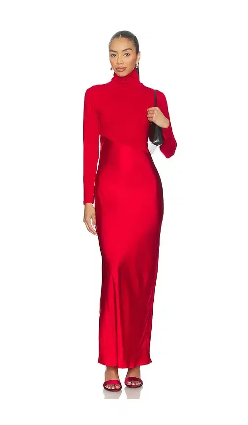 SWF Asymmetric Split Maxi Dress