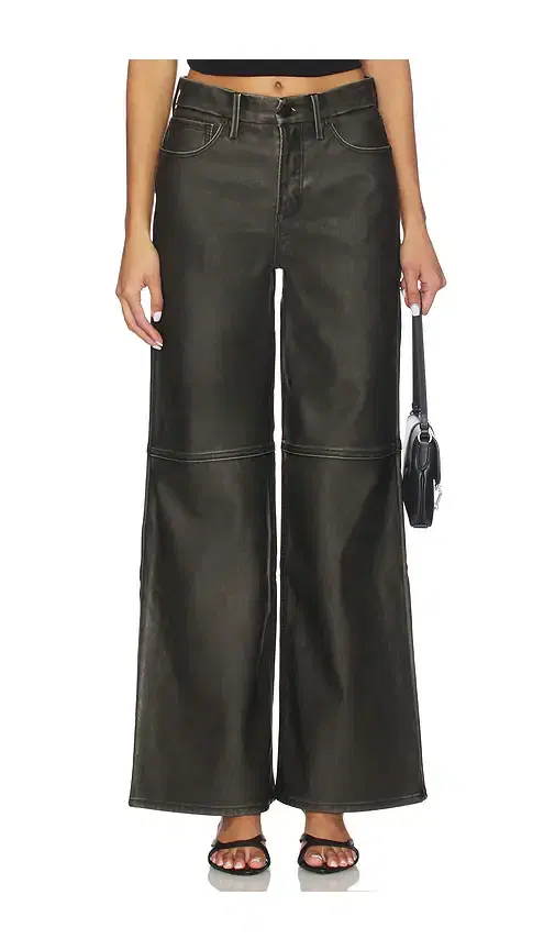 Good American Good Skate Faux Leather Pants