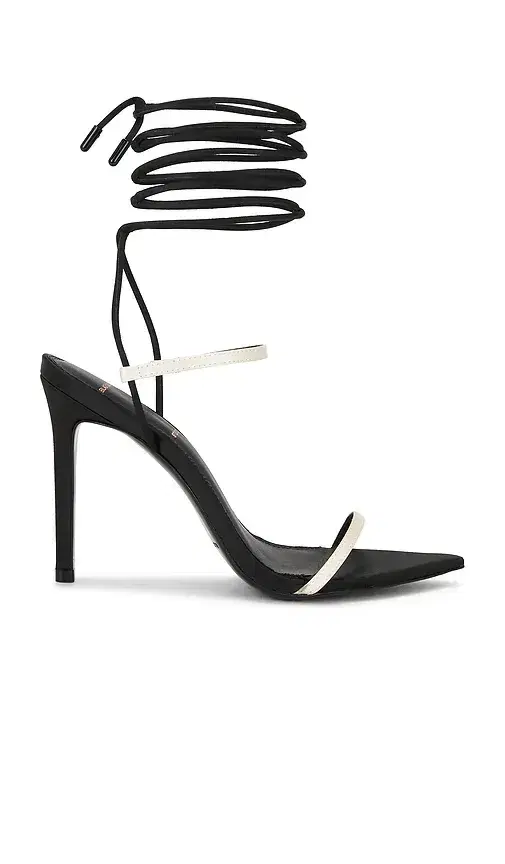 Black Suede Studio Lauren 100 Sandal