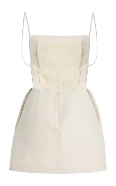 Calvin Klein Collection Henrietta Apron Silk Blend Mini Dress | Thumbnail 4