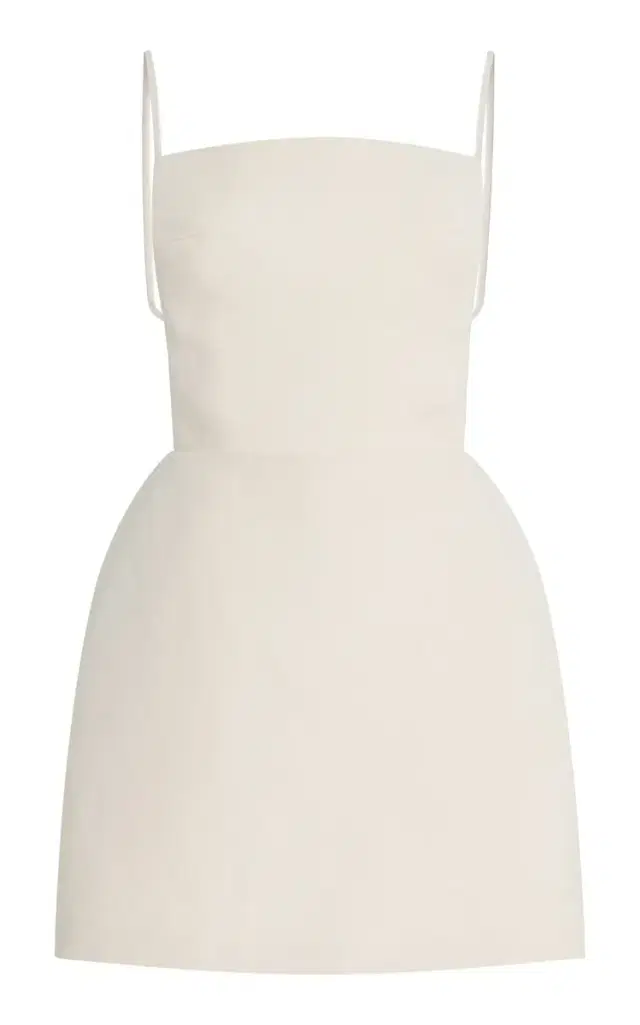 Henrietta Apron Silk Blend Mini Dress