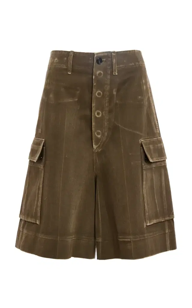 Calvin Klein Collection Oversized Cotton Cargo Shorts