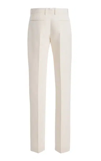 Calvin Klein Collection Slim Silk-Blend Straight-Leg Pants | Thumbnail 2