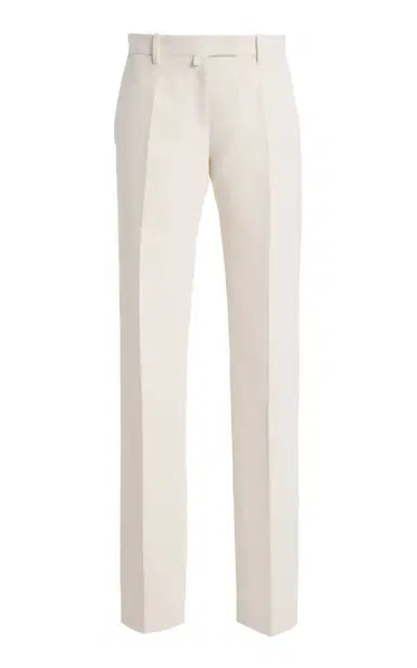 Calvin Klein Collection Slim Silk-Blend Straight-Leg Pants | Thumbnail 6