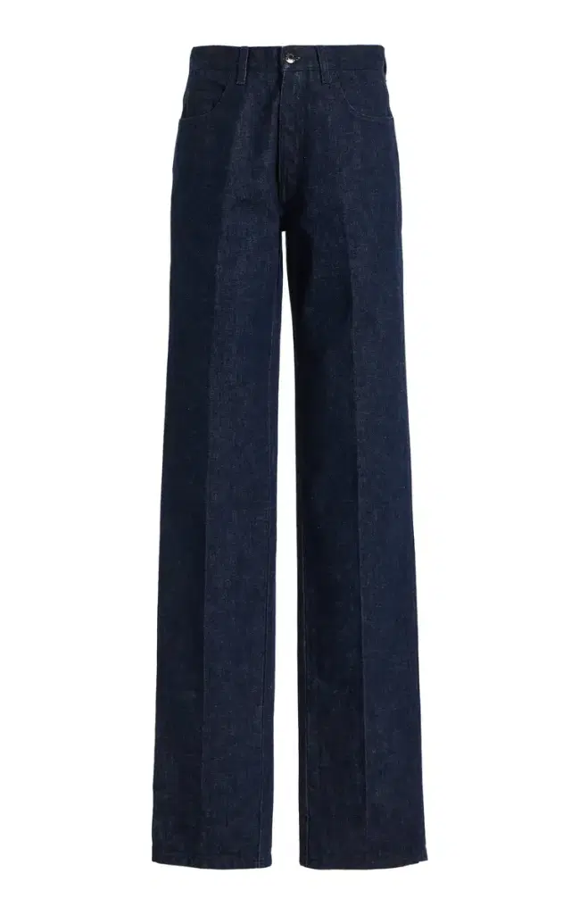 Relaxed Denim Straight-Leg Jeans - Dark Wash