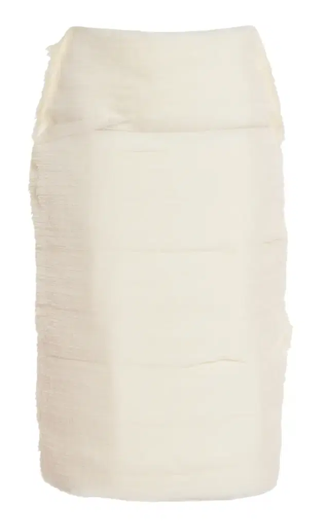 Embroidered Midi Skirt - White