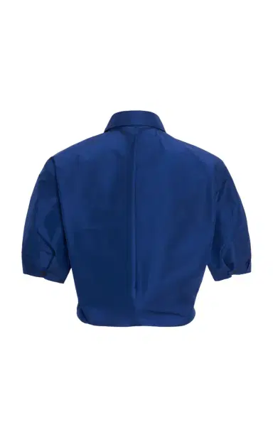 Jil Sander Cropped Button-Down Technical Crispy Faille Shirt | Thumbnail 3 Jil Sander Cropped Button-Down Technical Crispy Faille Shirt | Thumbnail 3