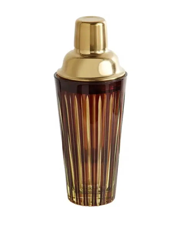 L'Objet Prism Glass and Gold-Tone Cocktail Shaker - Men