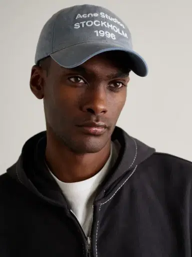 Acne Studios Logo-Embroidered Cotton-Twill Baseball Cap - Men | Thumbnail 2 Acne Studios Logo-Embroidered Cotton-Twill Baseball Cap - Men | Thumbnail 2