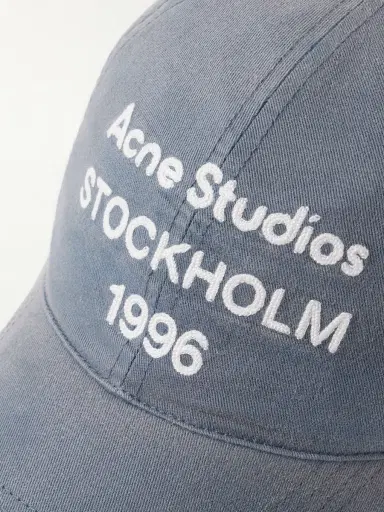 Acne Studios Logo-Embroidered Cotton-Twill Baseball Cap - Men | Thumbnail 4 Acne Studios Logo-Embroidered Cotton-Twill Baseball Cap - Men | Thumbnail 4