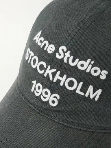Acne Studios Logo-Embroidered Cotton-Twill Baseball Cap - Men | Thumbnail 4 Acne Studios Logo-Embroidered Cotton-Twill Baseball Cap - Men | Thumbnail 4