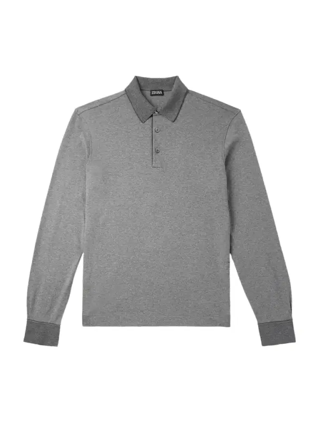 Cotton-Piqué Polo Shirt - Men