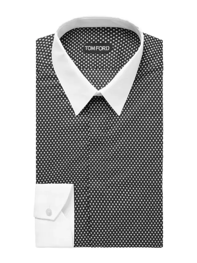 Slim-Fit Printed Cotton Shirt - Men