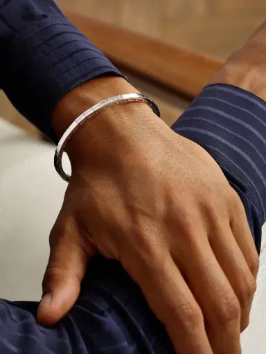 SHAY 18-Karat White Gold Diamond Bracelet - Men | Thumbnail 2