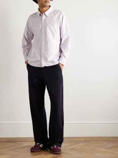 Corridor Striped Cotton Oxford Shirt - Men | Thumbnail 2 Corridor Striped Cotton Oxford Shirt - Men | Thumbnail 2