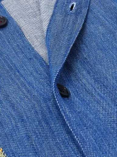 Kardo Luis Embroidered Cotton-Chambray Shirt - Men | Thumbnail 4 Kardo Luis Embroidered Cotton-Chambray Shirt - Men | Thumbnail 4