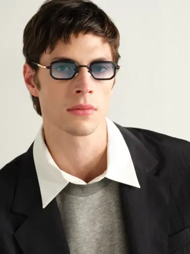 Sato Deneb-T Square-Frame Titanium, Tortoiseshell Acetate and Gold-Tone Sunglasses - Men | Thumbnail 2 Sato Deneb-T Square-Frame Titanium, Tortoiseshell Acetate and Gold-Tone Sunglasses - Men | Thumbnail 2