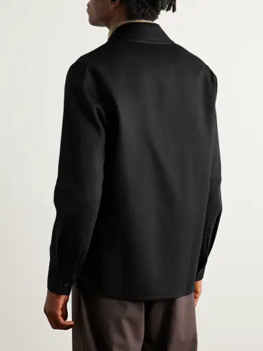 Canali Camp-Collar Wool-Blend Felt Overshirt - Men | Thumbnail 3 Canali Camp-Collar Wool-Blend Felt Overshirt - Men | Thumbnail 3