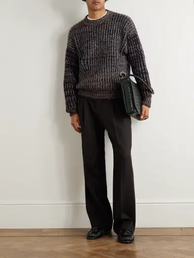 Zegna Straight-Leg Wool-Twill Trousers - Men | Thumbnail 2