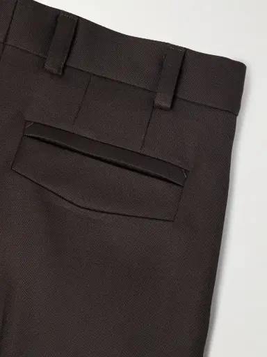 Zegna Straight-Leg Wool-Twill Trousers - Men | Thumbnail 5