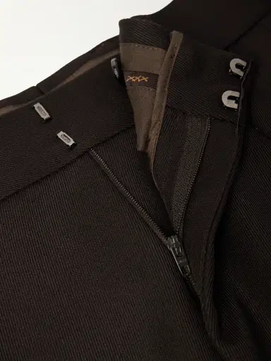 Zegna Straight-Leg Wool-Twill Trousers - Men | Thumbnail 6