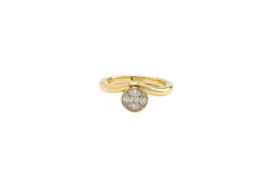 Wish Fine Jewelry 0.20ct Diamond 18K Gold Solitaire Ring | Thumbnail 1