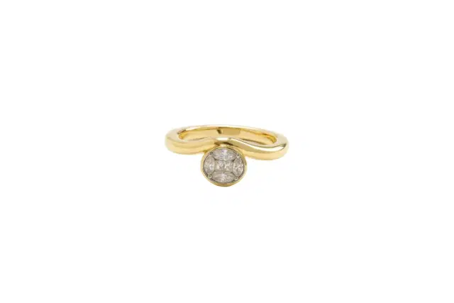 Wish Fine Jewelry 0.20ct Diamond 18K Gold Solitaire Ring