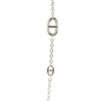 HERMÈS Hermes Farandole Rope Necklace 80cm Sterling Silver Hardware | Thumbnail 2