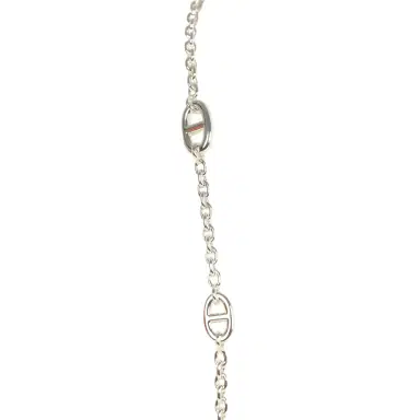 HERMÈS Hermes Farandole Rope Necklace 80cm Sterling Silver Hardware | Thumbnail 3